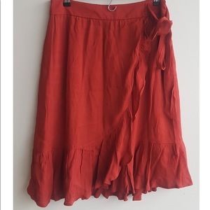 Loft Faux Wrap Skirt